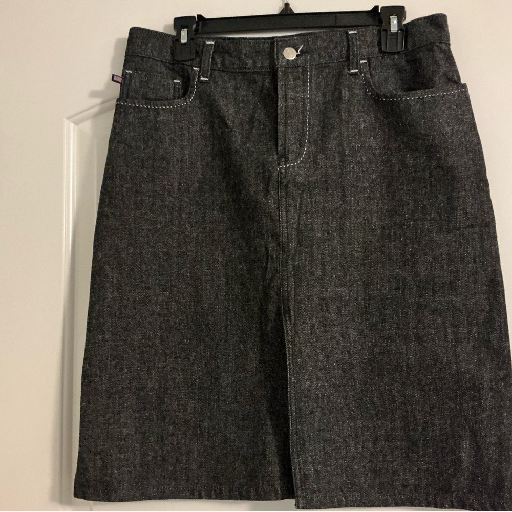 Polo by Ralph Lauren Gray Midi Skirt